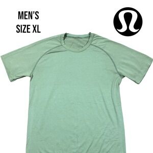 Lululemon‎ Metal Vent Tech 2.0 Shirt Men's XL Green Movement Is Medicine Gym Run